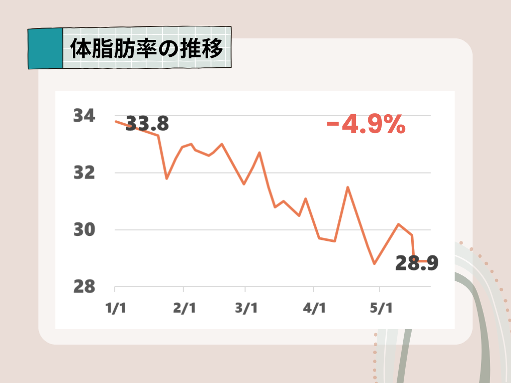 体脂肪率の推移